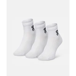 Fashion On 3 Pack Logo Mid Sock White