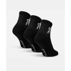 Clearance On 3 Pack Logo Mid Sock Black