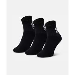 Clearance On 3 Pack Logo Mid Sock Black