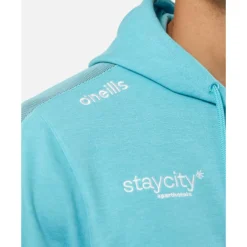New O'Neills Adult Dublin Nepal Half Zip Fleece Hoody Blue