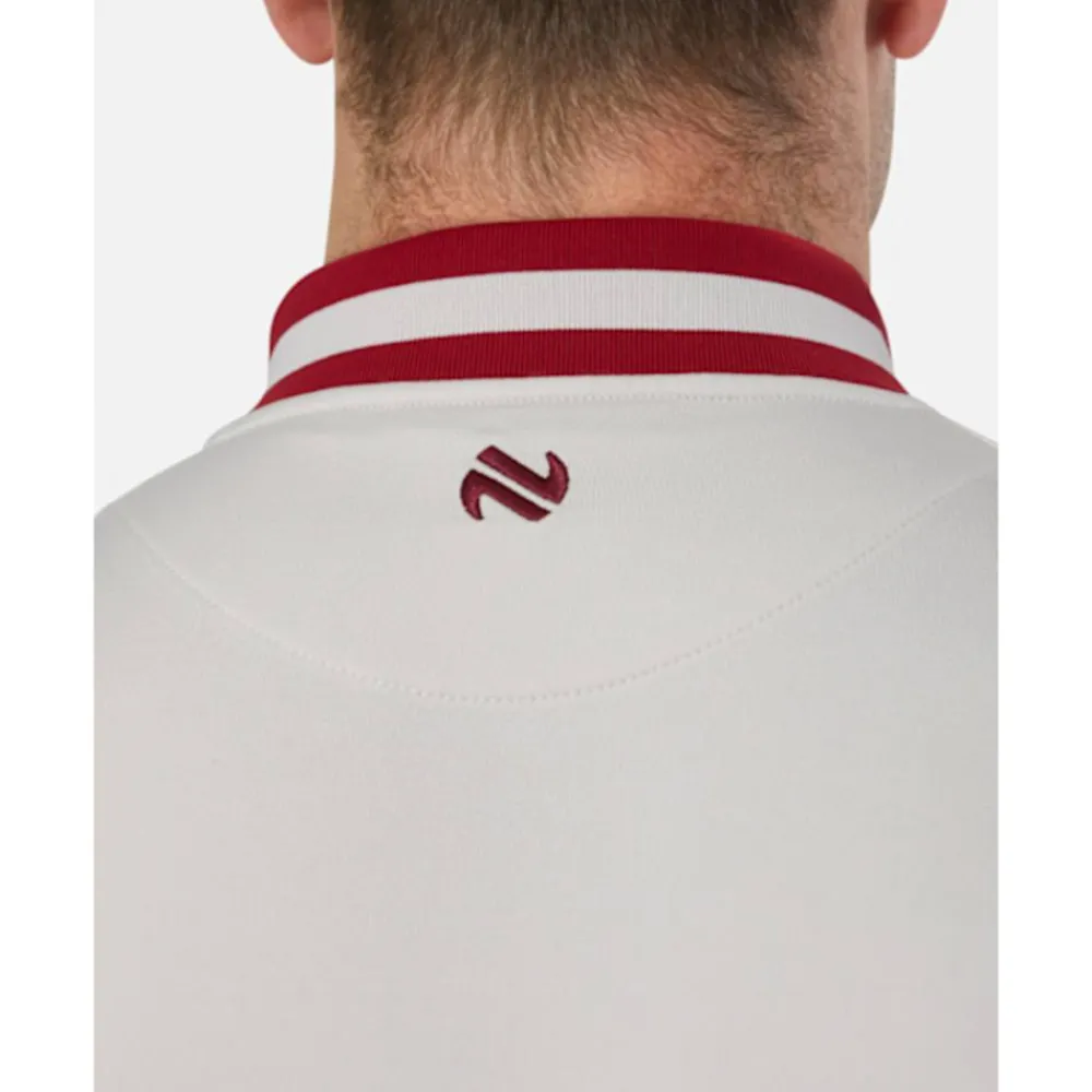 Clearance O'Neills Adult Louth Nepal Half Zip Top White