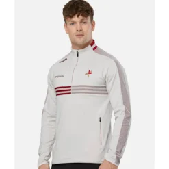 Clearance O'Neills Adult Louth Nepal Half Zip Top White