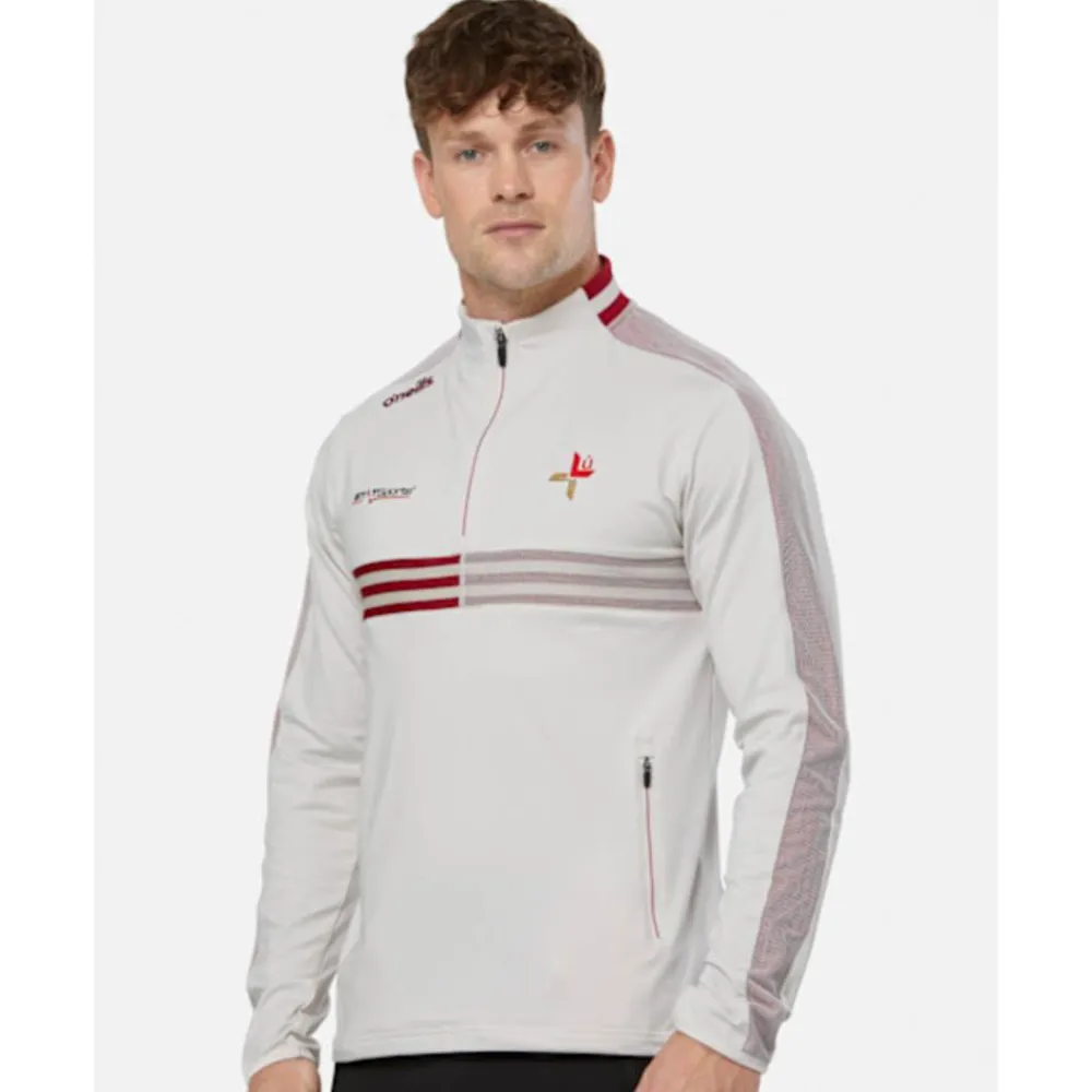 Clearance O'Neills Adult Louth Nepal Half Zip Top White