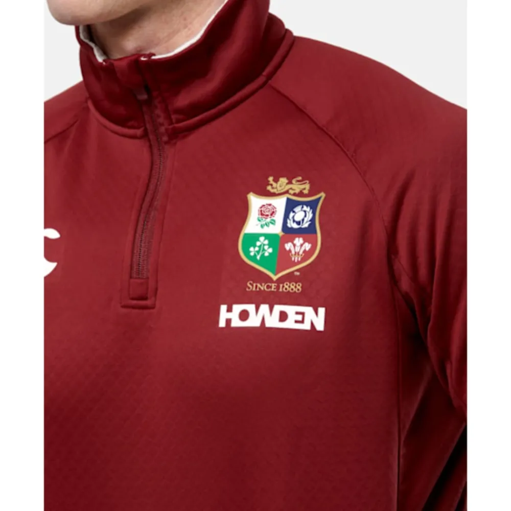 Online Canterbury Adults British And Irish Lions Half Zip Fleece Red