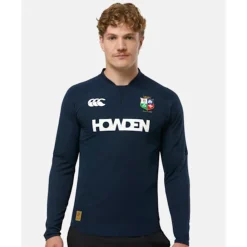 Fashion Canterbury Adults British And Irish Lions Half Zip Top Navy