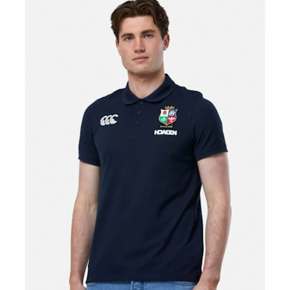 Discount Canterbury Adults British And Irish Lions Pique Polo Navy