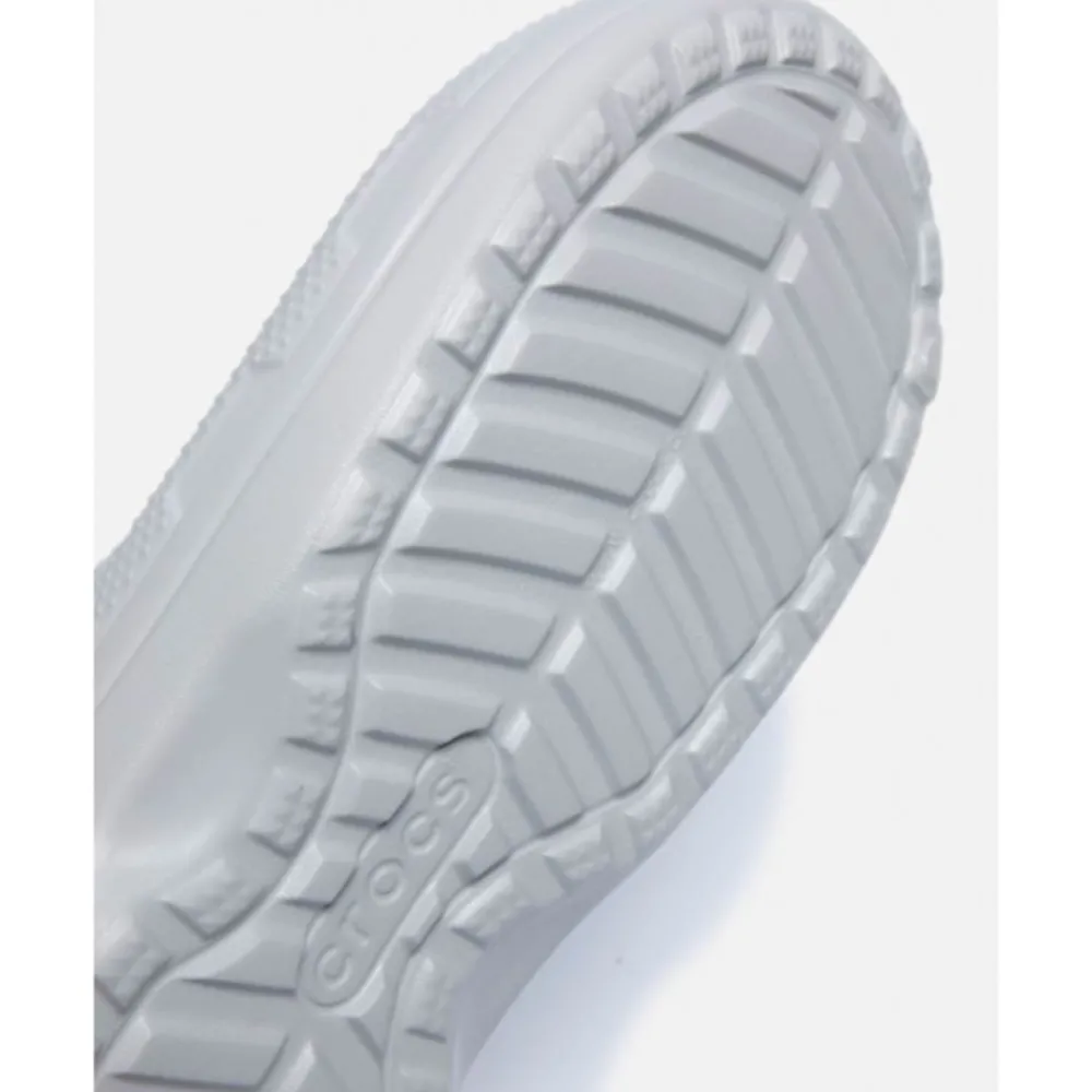 Hot Crocs Adults Classic Fuzz Lined Clog Grey