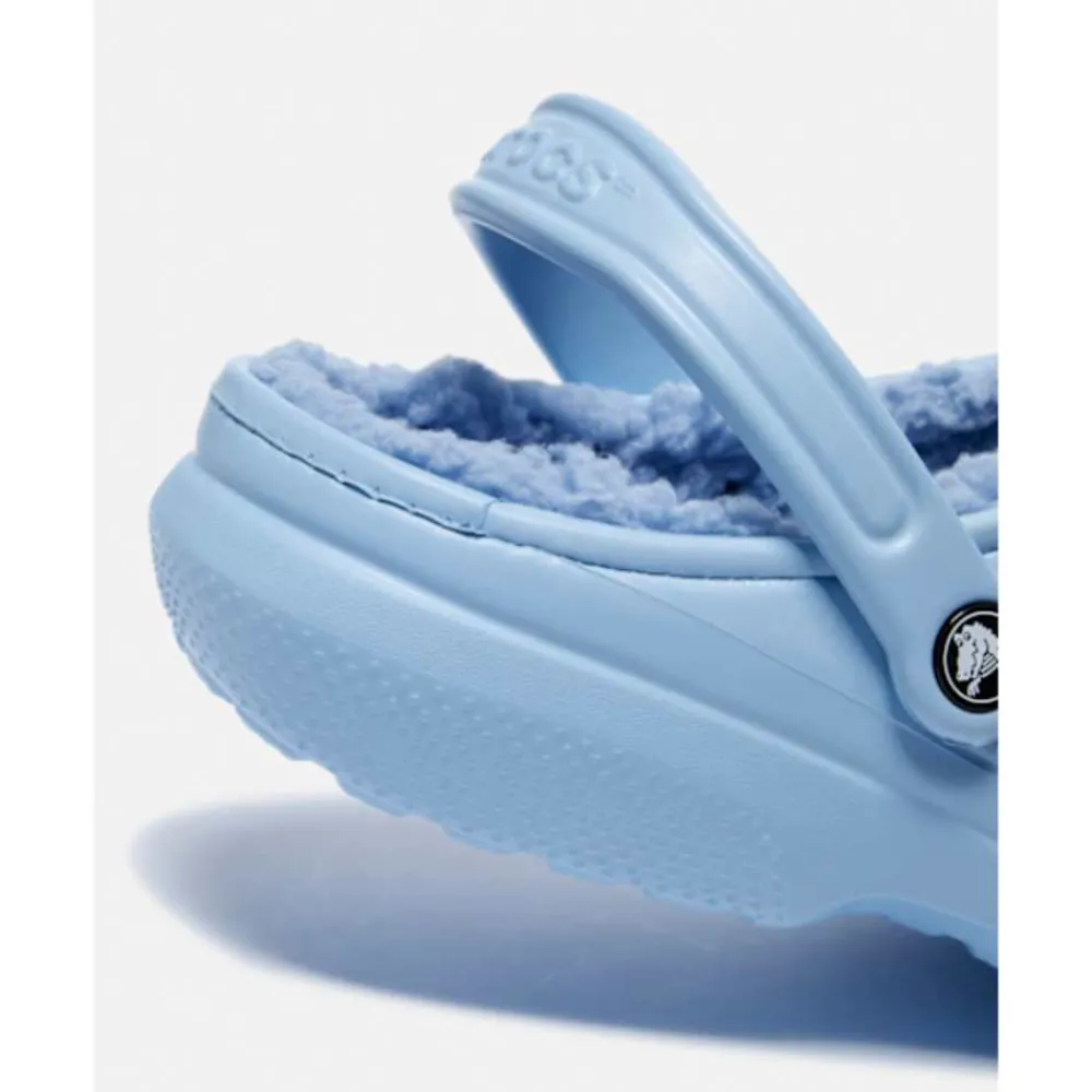 Sale Crocs Adults Classic Fuzz Lined Clog Blue