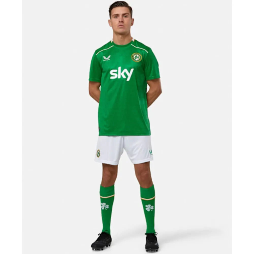 Outlet Castore Adults Ireland Home Shorts White