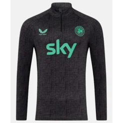 Online Castore Adults Ireland Performance Half Zip Top Black