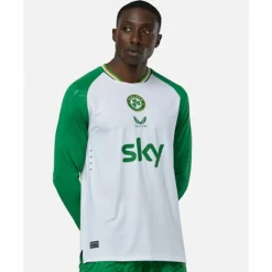 Outlet Castore Adults Ireland Pro Third Long Sleeve Jersey White