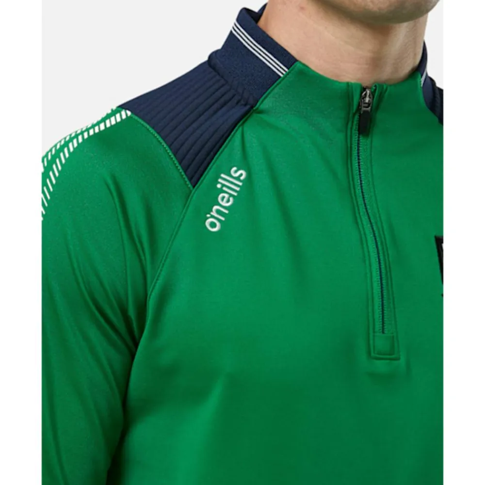 Discount O'Neills Adults Limerick Dynamo Half Zip Top Green