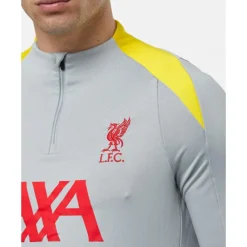 Discount Nike Adults Liverpool Strike Half Zip Top Grey