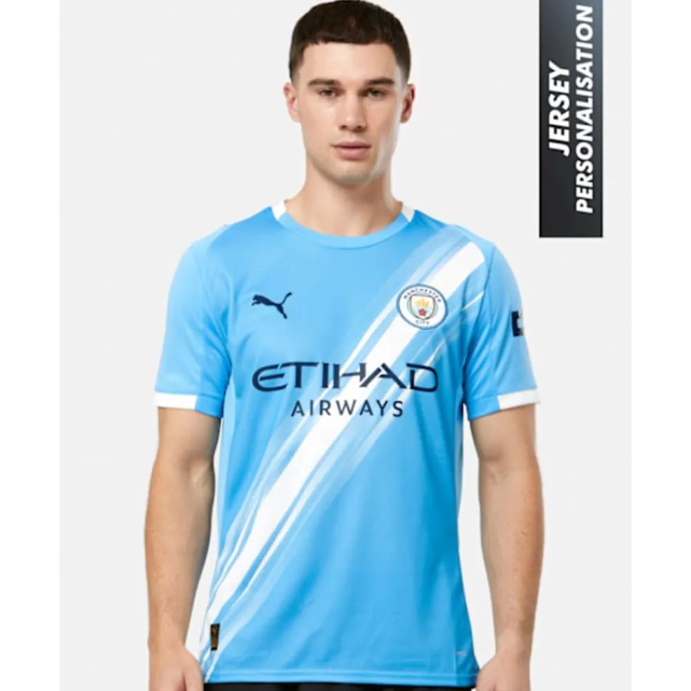 Discount Puma Adults Manchester City Home Jersey 25/26 Blue