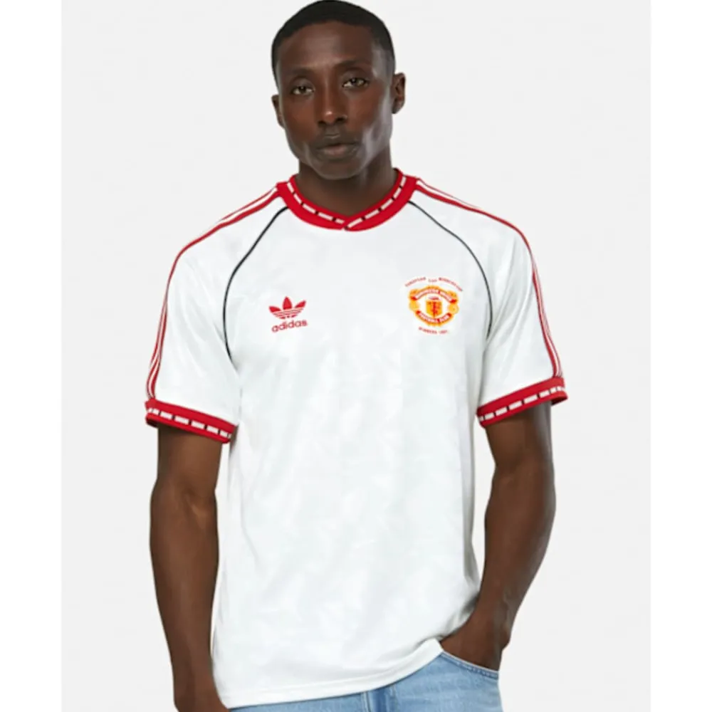 Online adidas Adults Manchester United Away Jersey 91 White