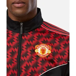 New adidas Adults Manchester United Track Jacket Black
