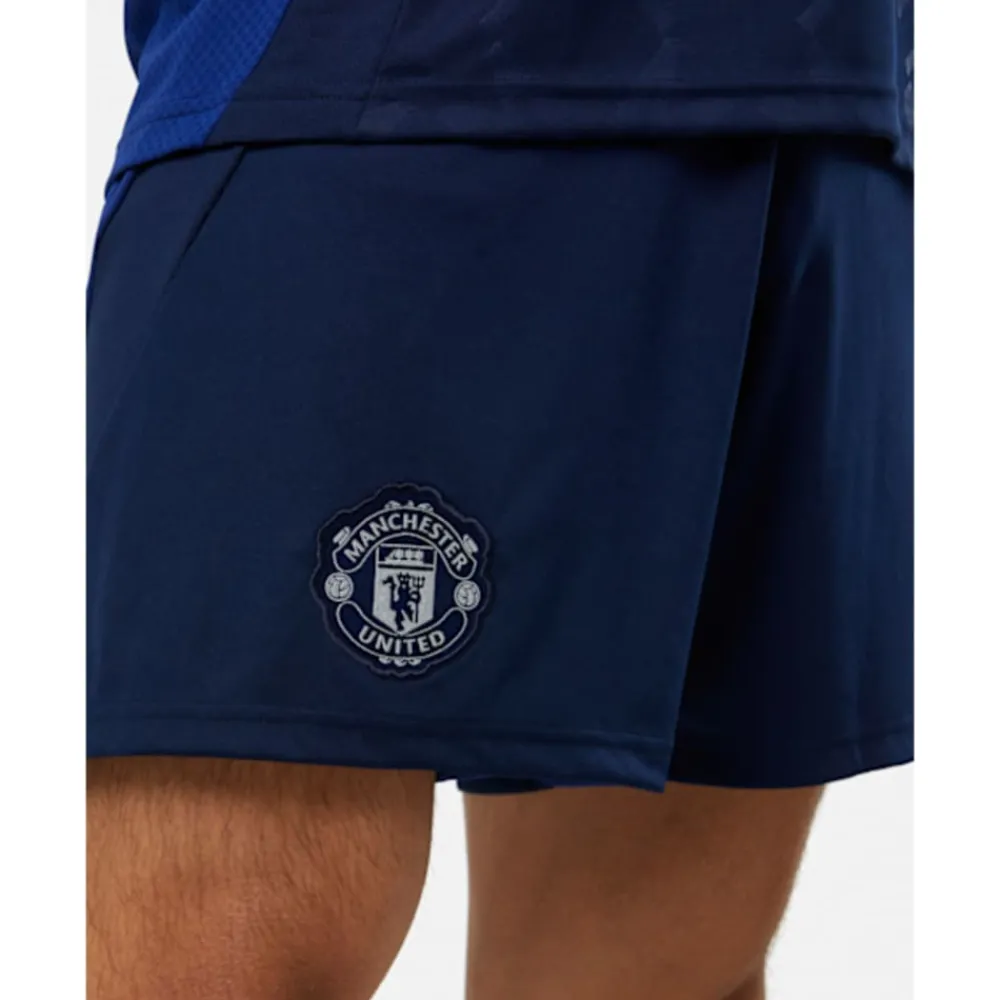 Discount adidas Adults Manchester United 24/25 Away Shorts Navy