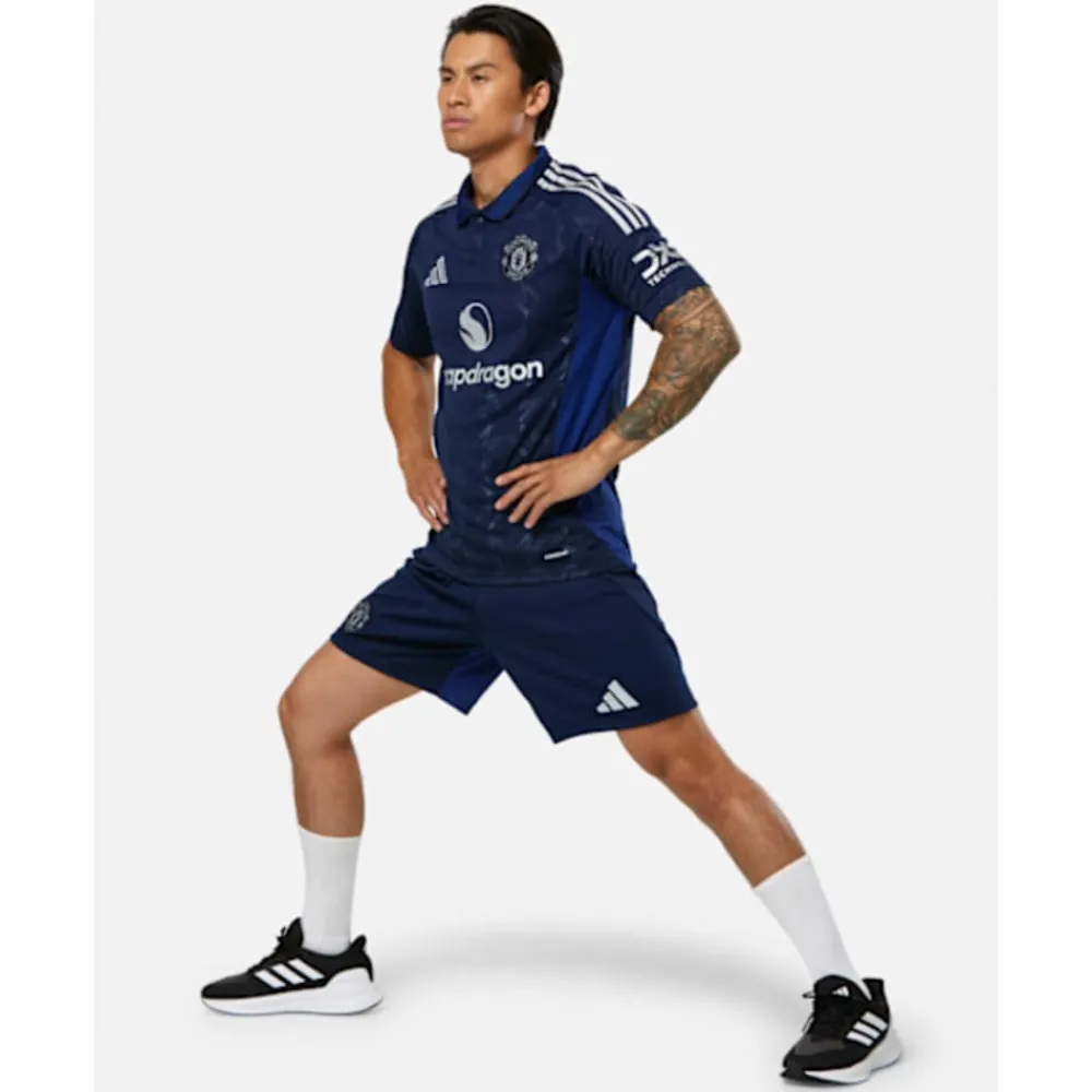 Discount adidas Adults Manchester United 24/25 Away Shorts Navy