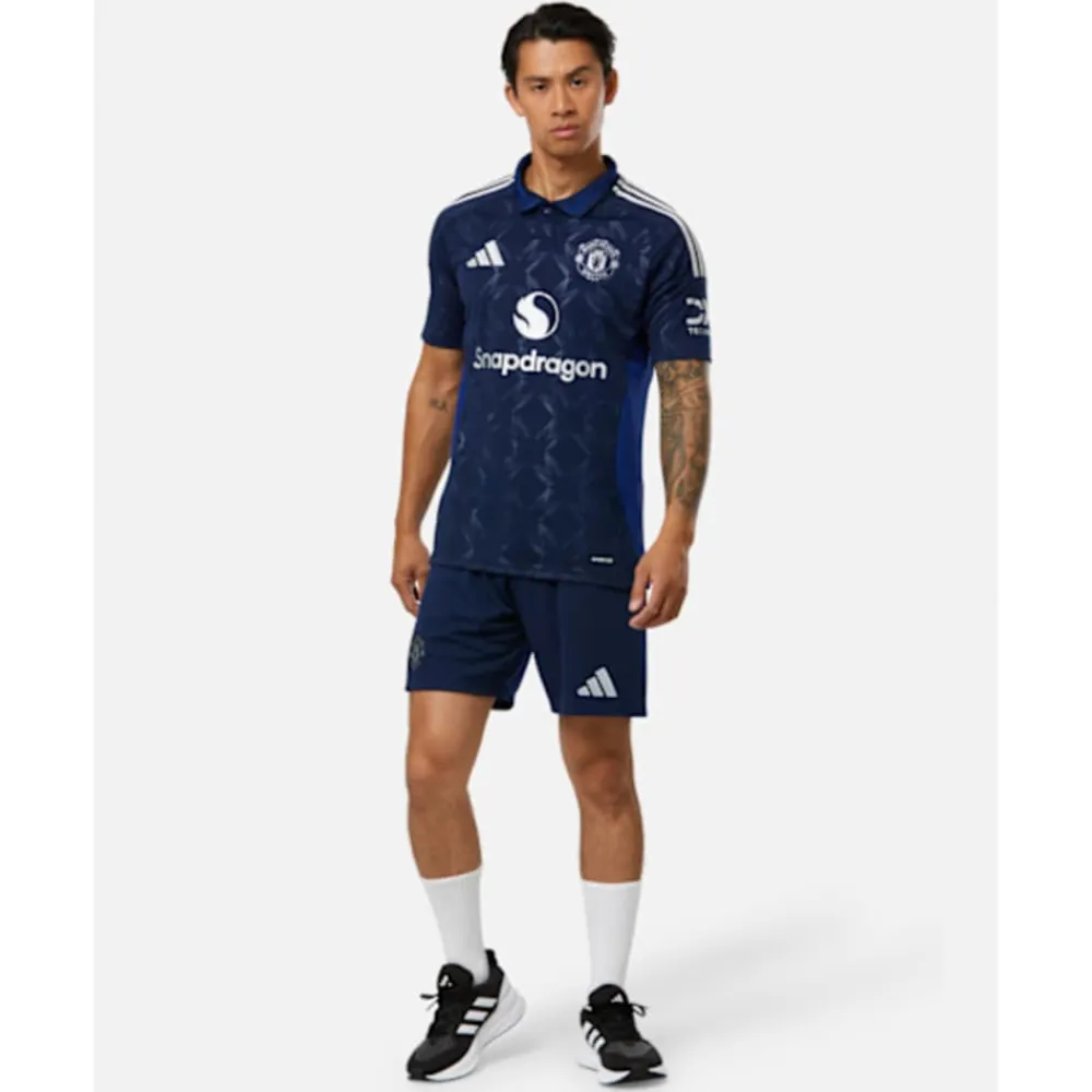 Discount adidas Adults Manchester United 24/25 Away Shorts Navy