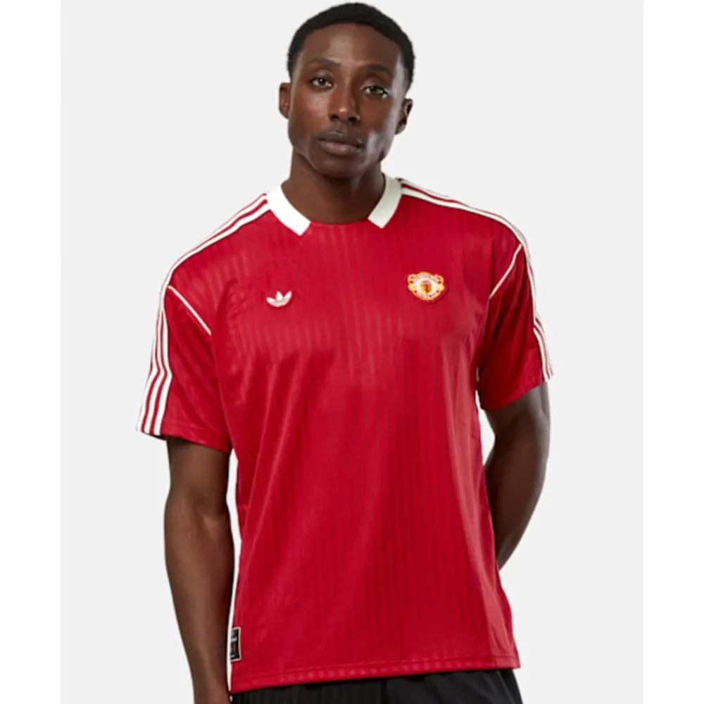 Discount adidas Adults Manchester United Icon Jersey Red