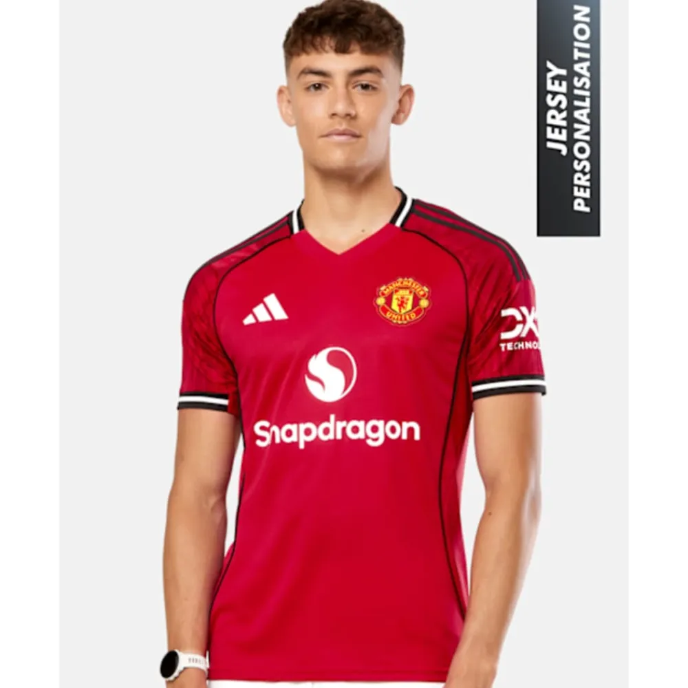 Sale adidas Adults Manchester United 25/26 Home Jersey Red