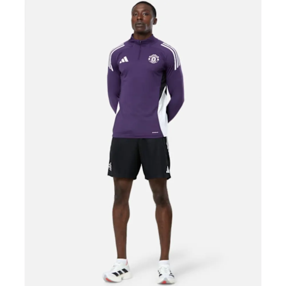 Online adidas Adults Manchester United Training Half Zip Top Purple