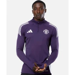 Online adidas Adults Manchester United Training Half Zip Top Purple