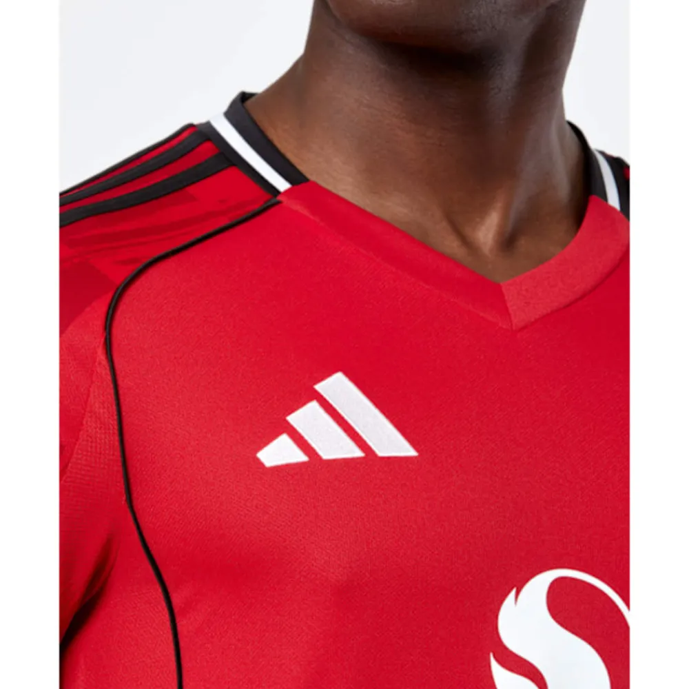 Online adidas Adults Manchester United 25/26 Home Jersey Long Sleeve Red