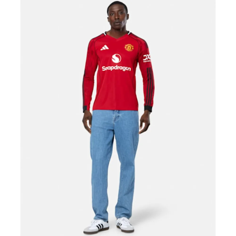 Online adidas Adults Manchester United 25/26 Home Jersey Long Sleeve Red