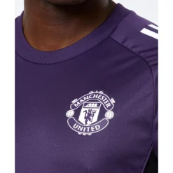 Clearance adidas Adults Manchester United Training T-Shirt Purple