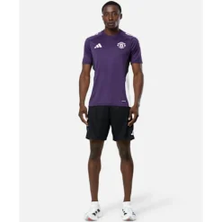Clearance adidas Adults Manchester United Training T-Shirt Purple