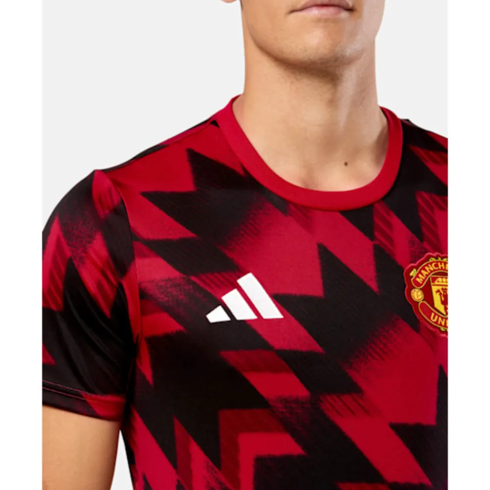 Hot adidas Adults Manchester United Pre Match T-Shirt Red