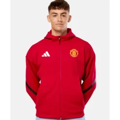 Outlet adidas Adults Manchester United Anthem Jacket Red