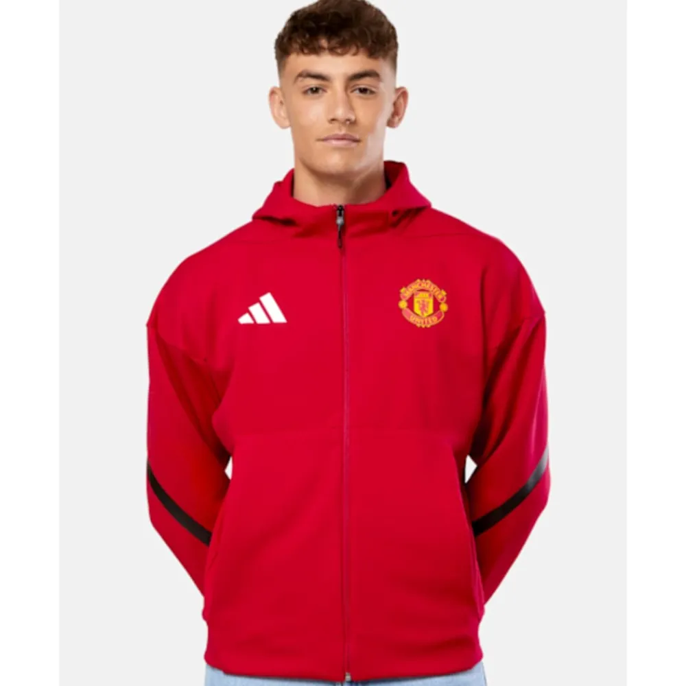 Outlet adidas Adults Manchester United Anthem Jacket Red