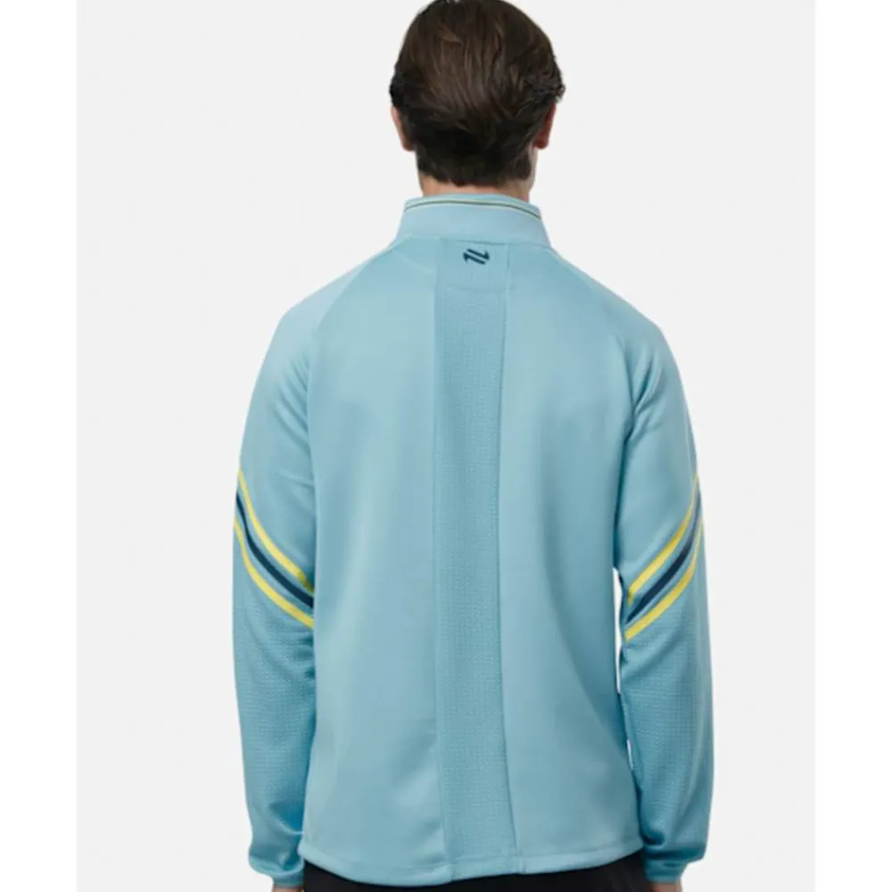 New O'Neills Adults Wexford Weston Half Zip Hybrid Top Blue