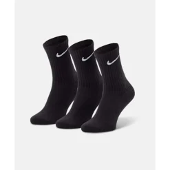 Clearance Nike Everyday 3 Pack Dri-FIT Cushion Crew Socks Black