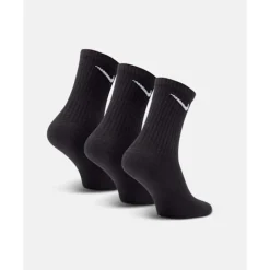 Clearance Nike Everyday 3 Pack Dri-FIT Cushion Crew Socks Black