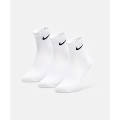 Hot Nike Everyday Ankle 3 Pack Socks White