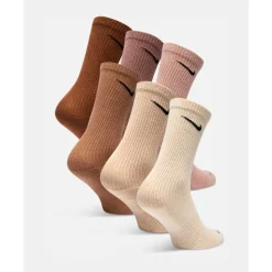New Nike Everyday Essential 6 Pack Crew Socks Assorted