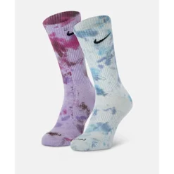 Discount Nike Everyday Plus 2 Pack Dye Crew Socks Assorted