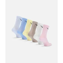 Hot Nike Everyday Plus Cushion 6 Pack Crew Socks Assorted
