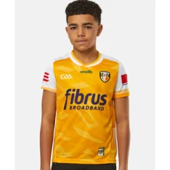 Sale O'Neills Kids Antrim 24/25 Home Jersey Yellow