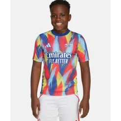 New adidas Kids Arsenal Pre Match T-Shirt Blue