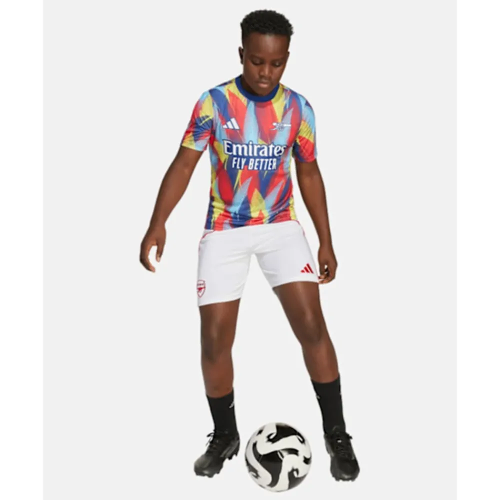 New adidas Kids Arsenal Pre Match T-Shirt Blue