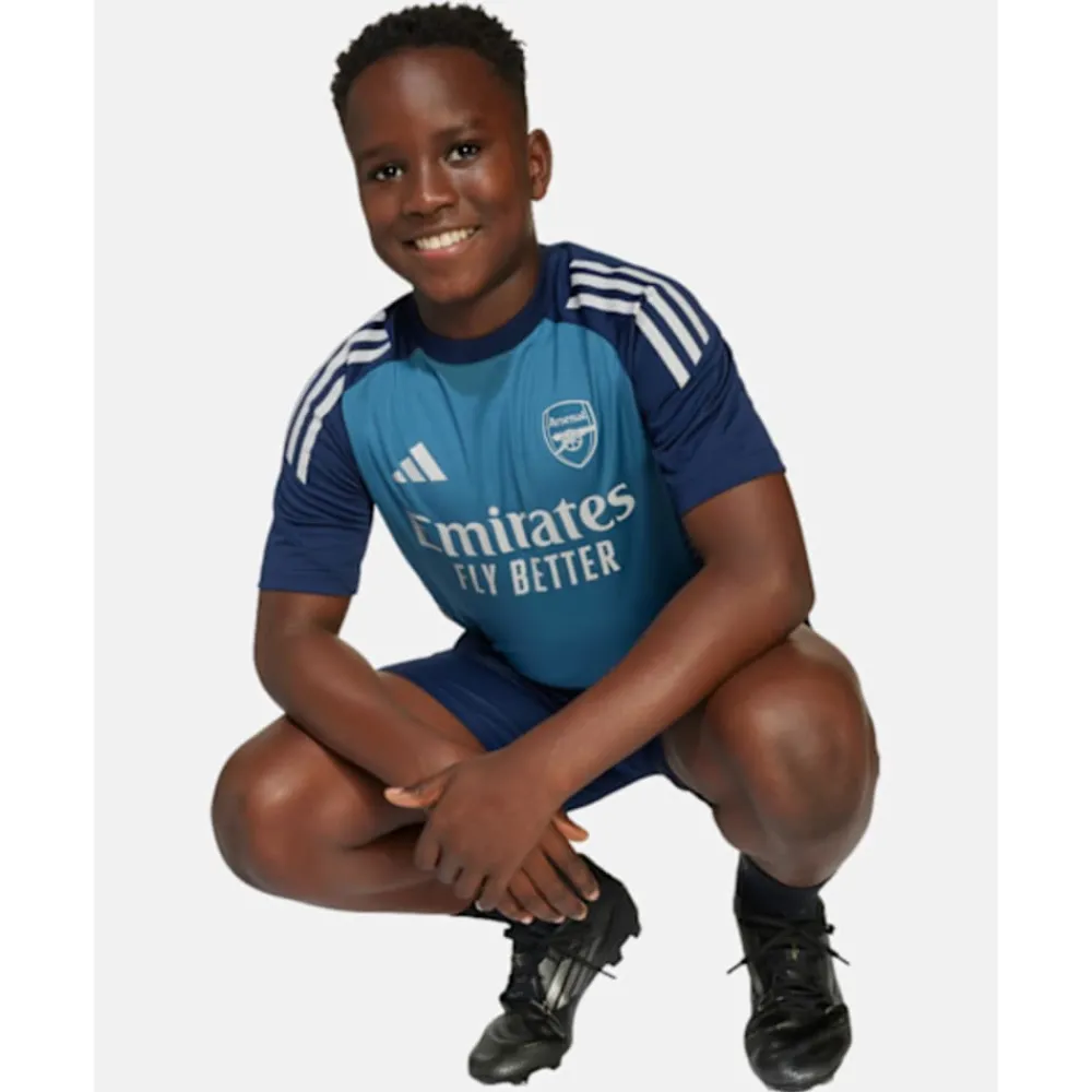 New adidas Kids Arsenal Training T-Shirt Navy