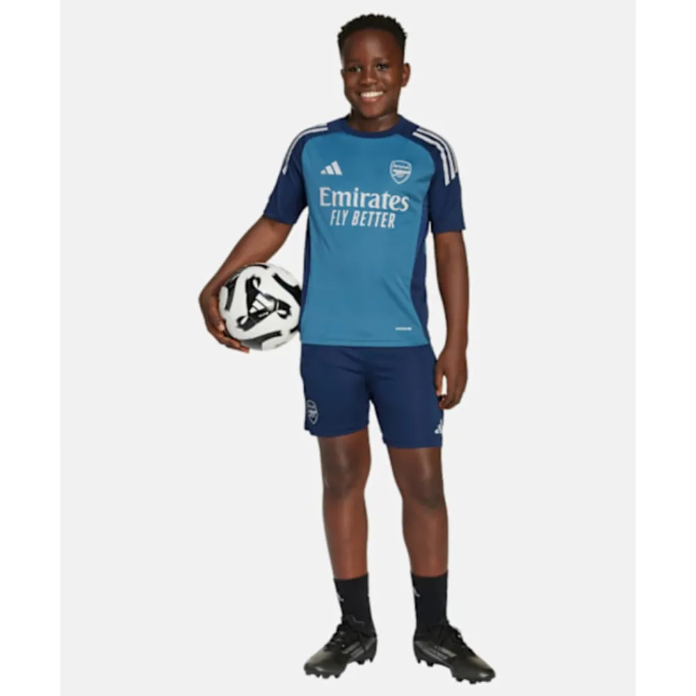 New adidas Kids Arsenal Training T-Shirt Navy