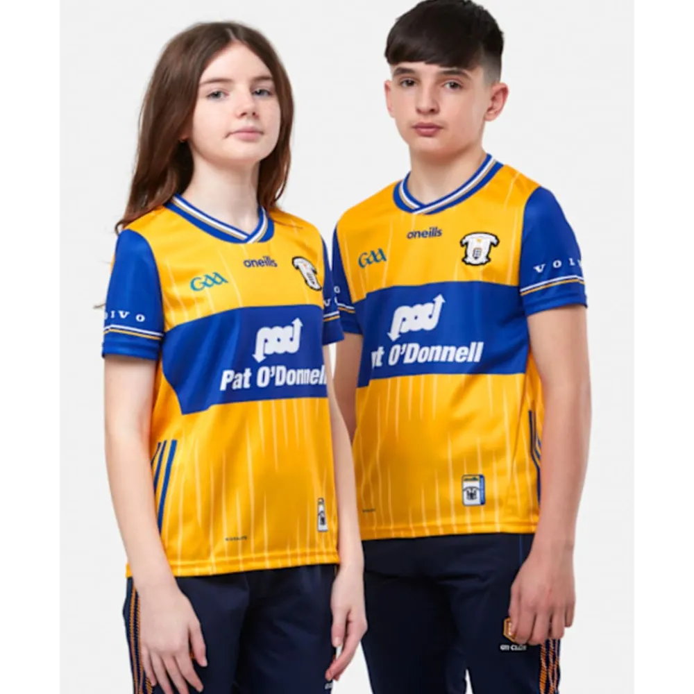 Best O'Neills Kids Clare Home Jersey Yellow