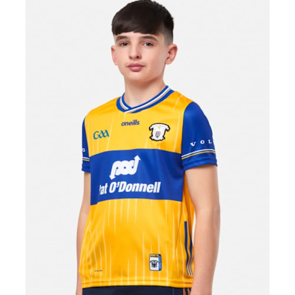 Best O'Neills Kids Clare Home Jersey Yellow