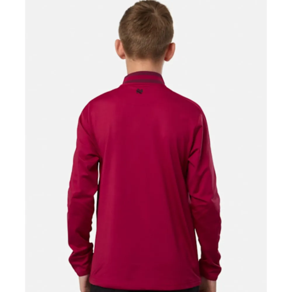 New O'Neills Kids Cork Nepal Half Zip Top Red