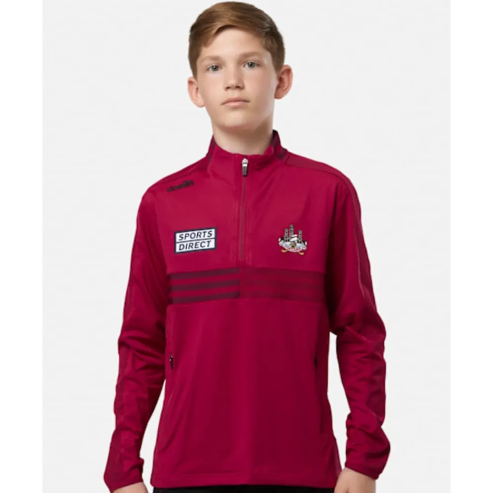 New O'Neills Kids Cork Nepal Half Zip Top Red